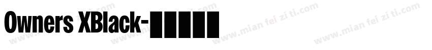 Owners XBlack字体转换